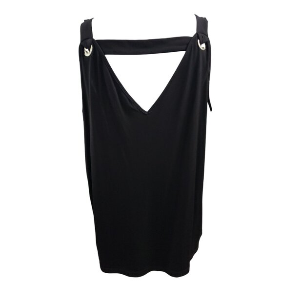 Nine West Womens Black V Neck Sleeveless Blouse XL - Picture 6 of 7